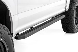 Ford F-350 Super Duty Running Boards - Rough Country - Bluetooth-Controlled, LED, Premium Aluminum - Multi-Color - '17-'23 Ford F-350 Super Duty Running Boards - Rough Country - Bluetooth-Controlled, LED, Premium Aluminum - Multi-Color - '17-'23